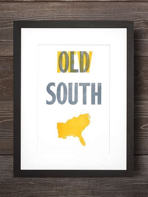 New South Southern Letterpress Print Old Try ´x° Letterpress