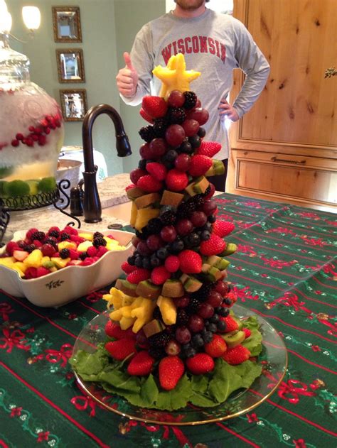 Edible Fruit Christmas Tree Jingle Bells And Such Pinterest