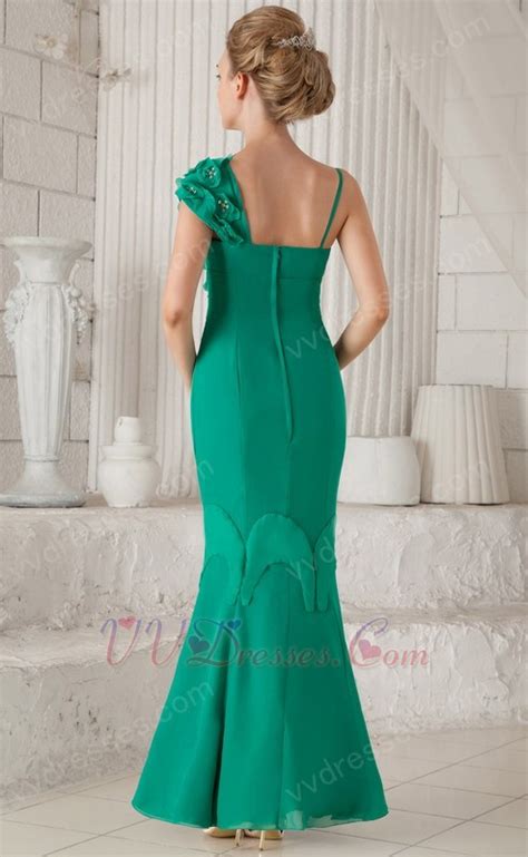Turquoise Mermaid Ankle Length Mother Of The Bride Dress