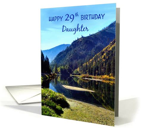 Happy 29th Birthday In The Mountains For Daughter Card 1379832