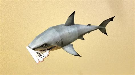 Shark Paper Mobile Papercraft