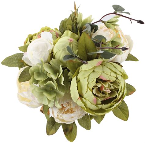 duovlo fake flowers vintage artificial peony silk flowers wedding home decoration pack of 1 new