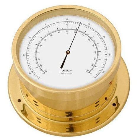 Fischer Precision German Made Aneroid Marine Barometer 103pm Time