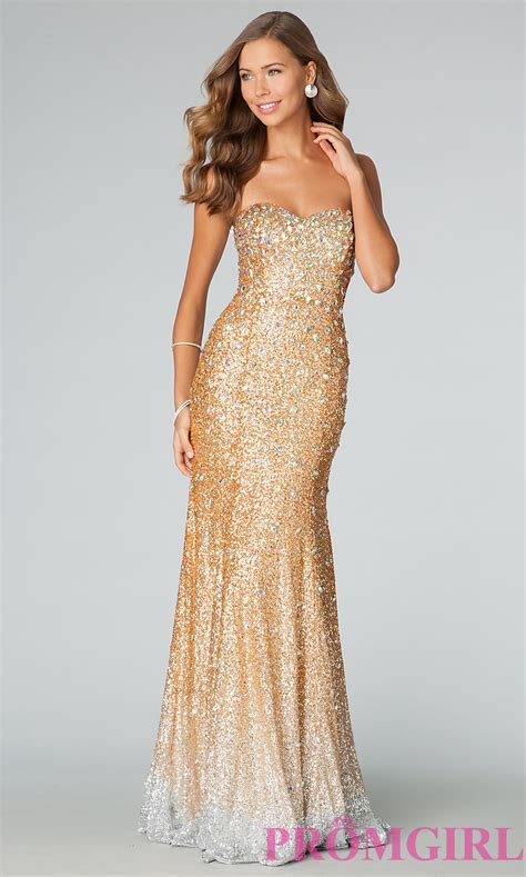Long Black Dress With Gold Sequins And Best Choice Always
