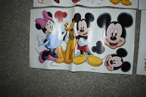 Disney Mickey Minnie Mouse Friends Donald Goofy Peel And Stick Wall Art