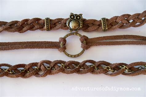 How To Make Braided Leather Stacked Bracelets Adventures Of A Diy Mom