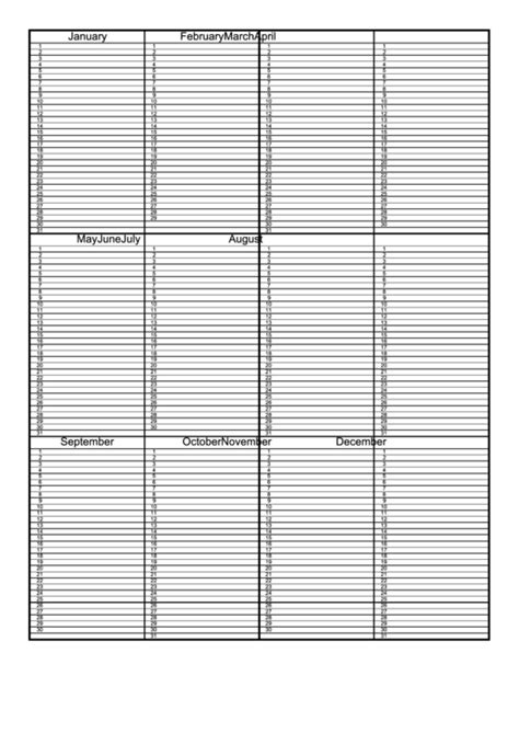 Yearly Planner Printable Pdf Download