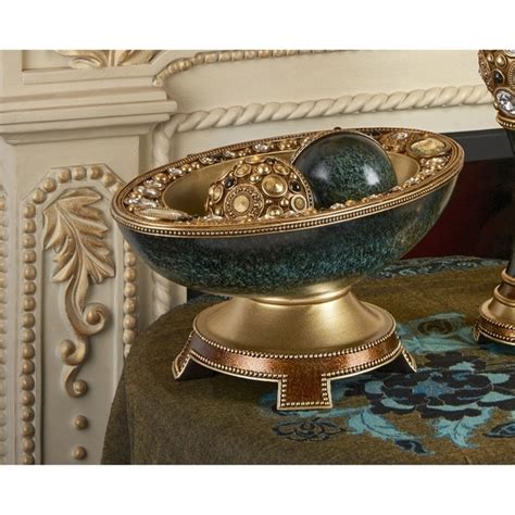 Delicata Green Gold Decorative Accent Bowl On Sale Overstock