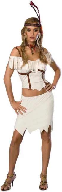Pocahontas Indian Native American Fancy Dress Up Halloween Sexy Adult Costume 39 57 Picclick