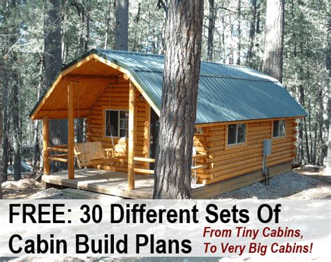Cabins to build on site. 30 Free DIY Cabin Blueprints | DIY Cozy Home