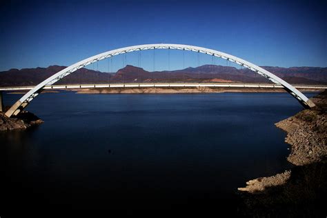 Roosevelt Lake Bridge Arizona Photograph By Roger Passman