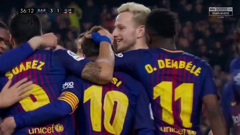 Fc Barcelona Vs Girona 6 1 All Goals And Highlights 24 02 2018 La Liga Youtube