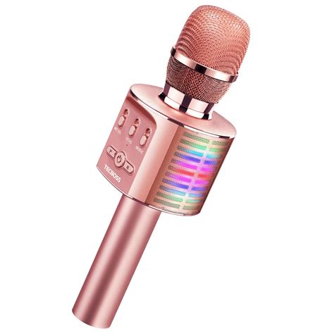 Tecboss Karaoke Microphone For Kids Wireless Bluetooth Karaoke