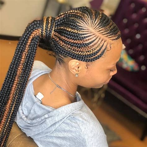 Beautiful Braids To Copy Feed In Braids Ponytail Natural Hair My XXX
