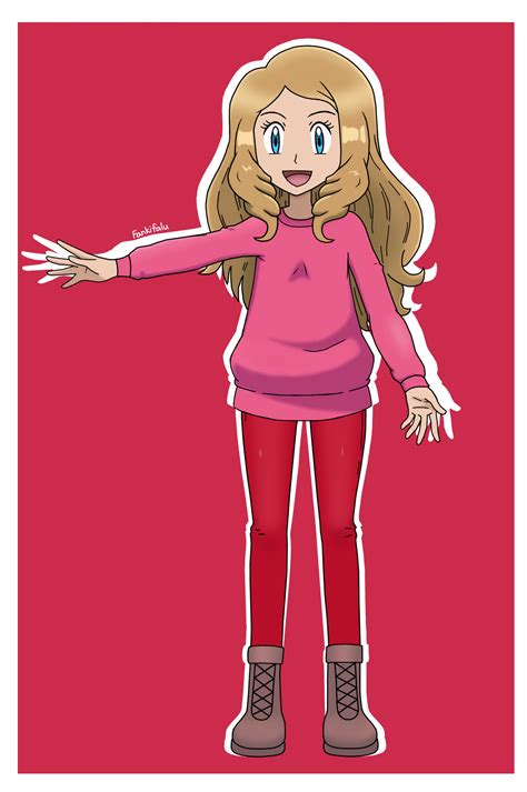 Comm Pokemon Trainer Serena Winter Outfit By Fankifalu On Deviantart