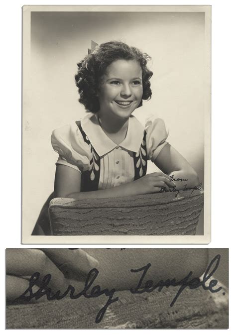 Lot Detail Shirley Temple 8 X 10 Photo Signed