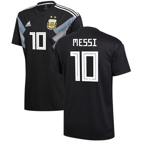 Mens Adidas Lionel Messi Black Argentina National Team 2018 Away