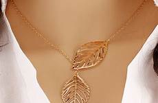 necklace leaf necklaces fashion pendant women choker