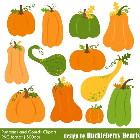 Pumpkin Clipart Huckleberry Hearts