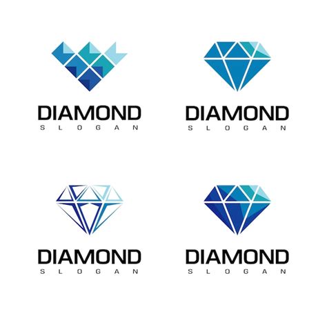 Premium Vector Diamond Logo Set