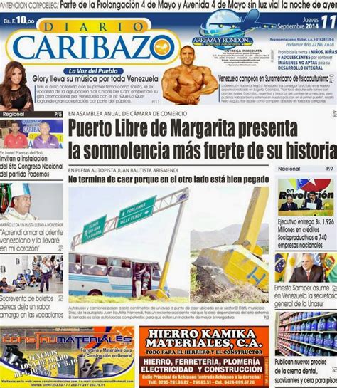 Portadas De Los Diarios Del Estado Nueva Esparta