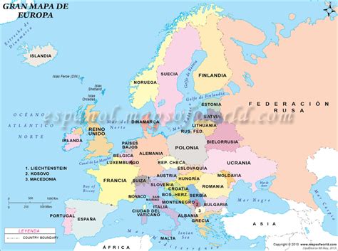 Información e imágenes con Mapas de Europa Fisico, Político y para Colorear