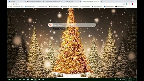 Christmas Snow HD Wallpapers for Chrome - Must have! - YouTube