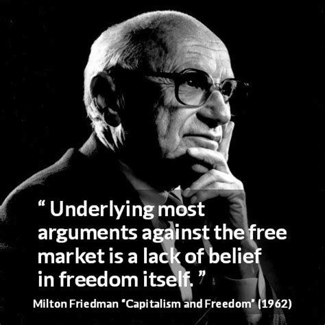 Milton Friedman Underlying Most Arguments Against The Free