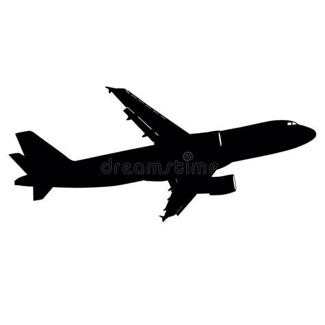 Silhouettes Of Planes On A White Background Stock Vector Illustration
