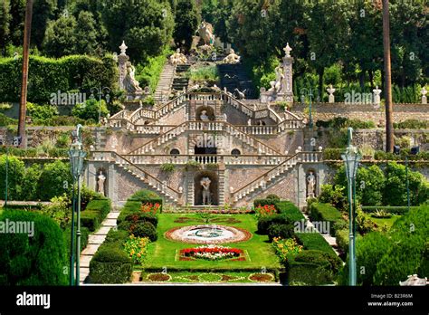 The Gardens Of Villa Garzoni In Collodi Tuscany Stock Photo Alamy