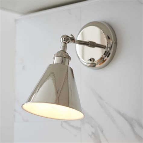 Visionary Lighting Cranborne Adjustable Wall Light In Bright Nickel