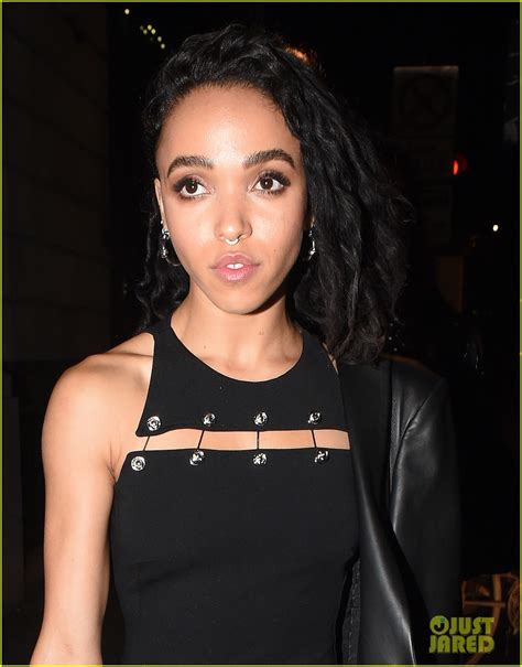 fka twigs and irina shayk stop by the versus versace show during london fashion week photo