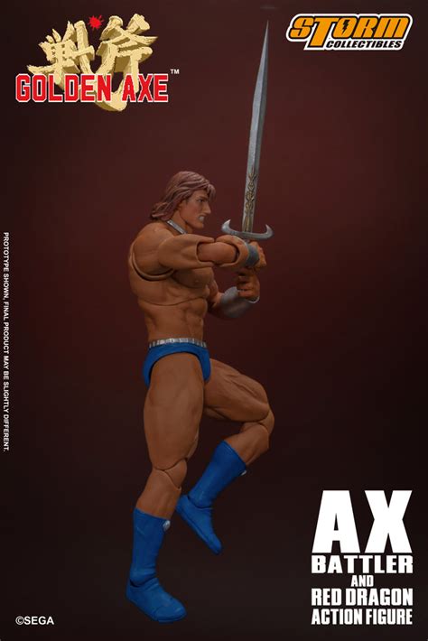 Ax Battler And Red Dragon Golden Axe Action Figure Storm Collectibles