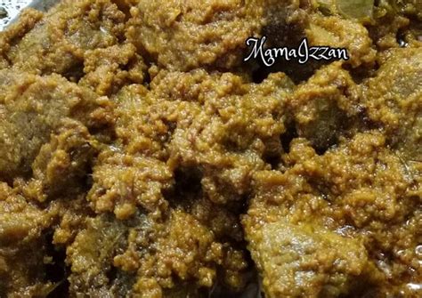 Kalau mampaps punya resep rendang padang asli nggak nih? Resep Rendang Daging asli Resep Padang oleh Mama Izzan ...