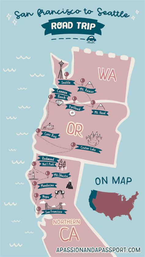 San Francisco To Seattle Road Trip Itinerary The Pacific Northwest More