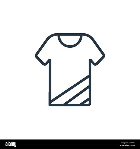 T Shirt With Design Outline Vector Icon Thin Line Black T Shirt With