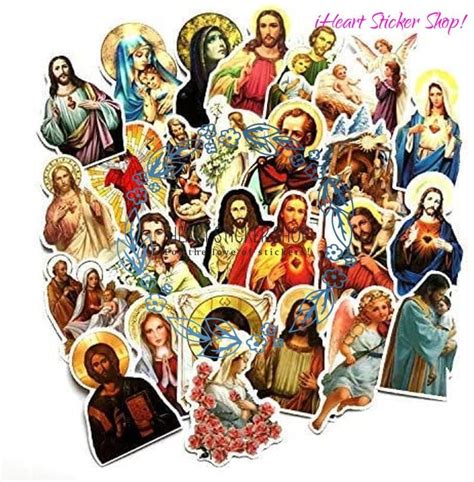 Holy Sticker Packs Religious Stickers Catholic Stickers Etsy Australia