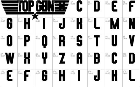 Every font is free to download! Top Gun Windows font - free for Personal