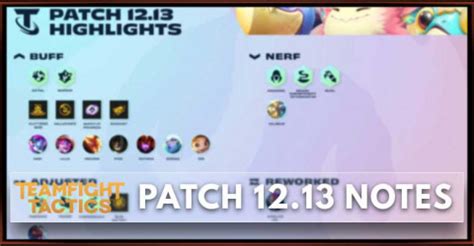 Tft Patch Notes Balance Changes Updates Teamfight Tactics