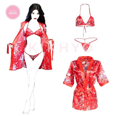 Jual Sexy Lingerie Kimono Bikini Sleepwear Baju Tidur Di Lapak Kikhyo