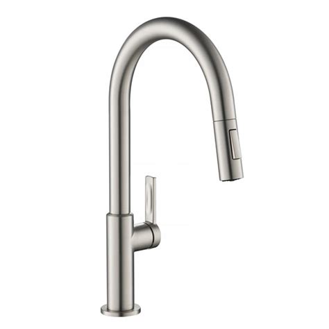 Kraus Oletto Single Handle Pull Down Kitchen Faucet Stainless Steel Kpf Sfs Rona