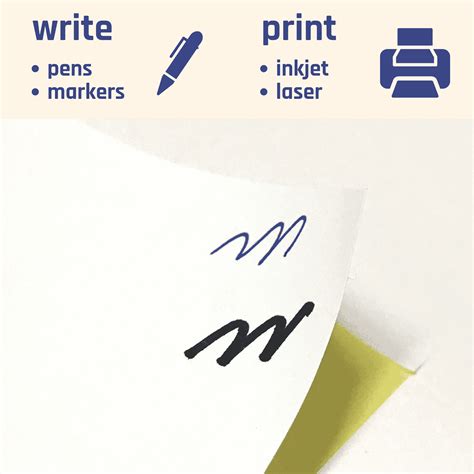 297 X 210 Mm A4 White Stickers Labels Sheets Townstix