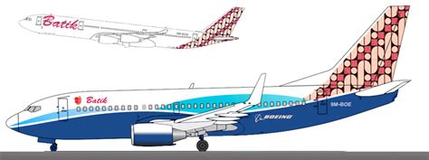 Batik 737 Dreamliner Livery Lion Group Livery Gallery Airline Empires