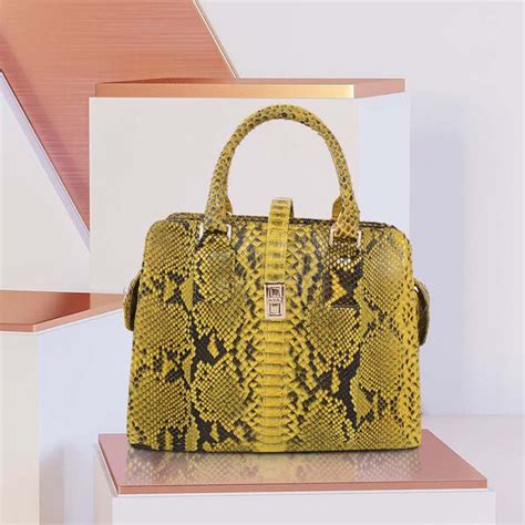 La Marey 100 Genuine Python Leather Tote Bag Size 29x255x12cm