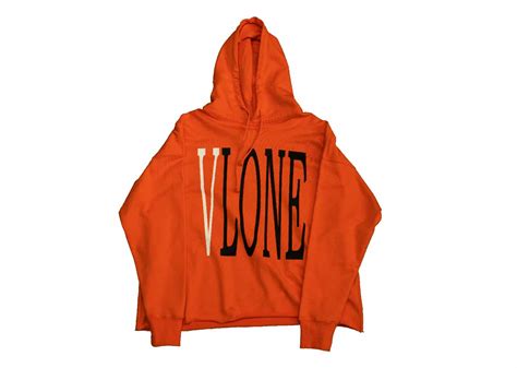 Buy Vlone Og Logo White V Hoodie Orange Online In Australia Kickstw