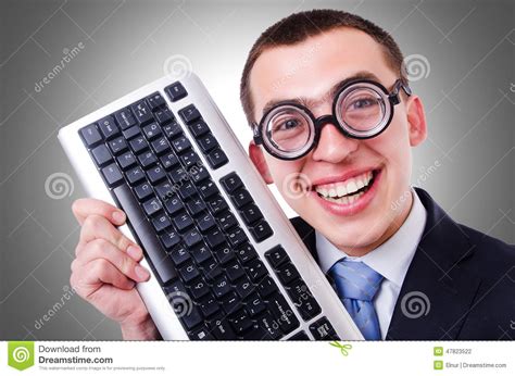 Computer Geek Nerd Stock Photo Image Of Face Male