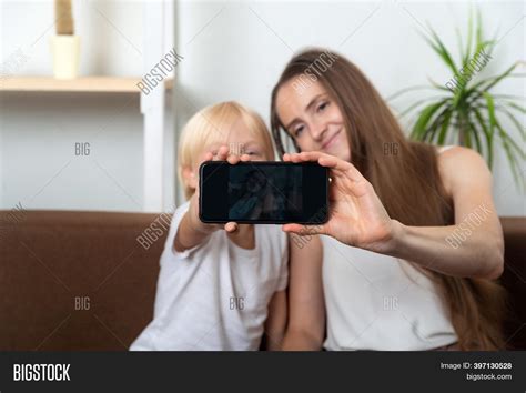 Young Mom Takes Selfie Image And Photo Free Trial Bigstock