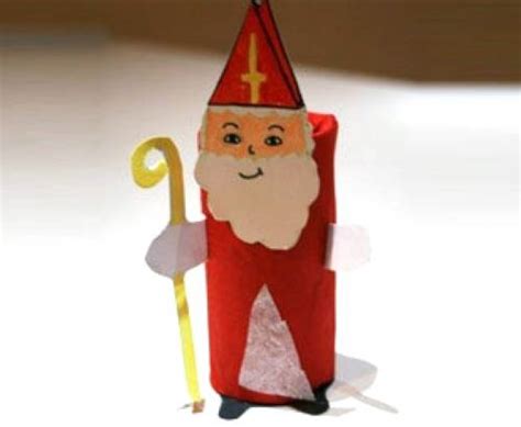 Kleiner nikolaus aus einer küchenrolle basteln | st. Basteln mit Kindern - Kostenlose Bastelvorlage Nikolaus ...