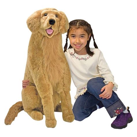Melissa And Doug Giant Golden Retriever Lifelike Stuffed Animal Dog