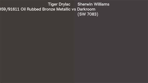 Tiger Drylac 059 91611 Oil Rubbed Bronze Metallic Vs Sherwin Williams